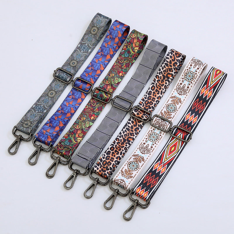 Wholesale Ethnic Style Contrasting Wide Shoulder Straps Polyester Adjustable Women's Bag Straps
