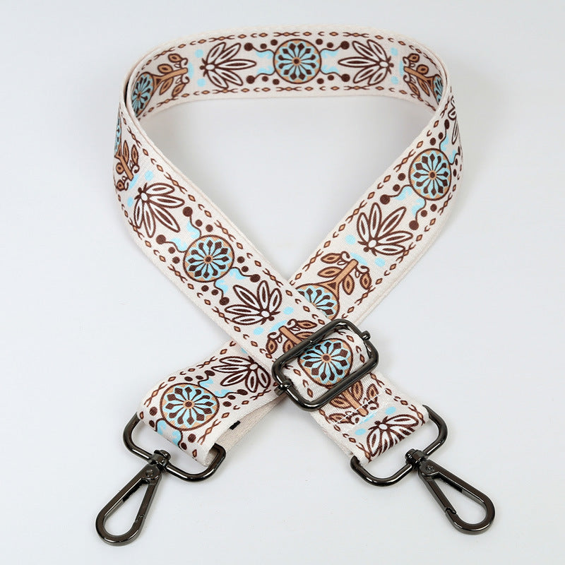 Wholesale Ethnic Style Contrasting Wide Shoulder Straps Polyester Adjustable Women's Bag Straps