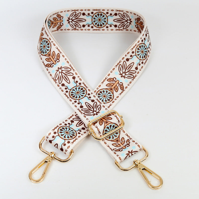 Wholesale Ethnic Style Contrasting Wide Shoulder Straps Polyester Adjustable Women's Bag Straps