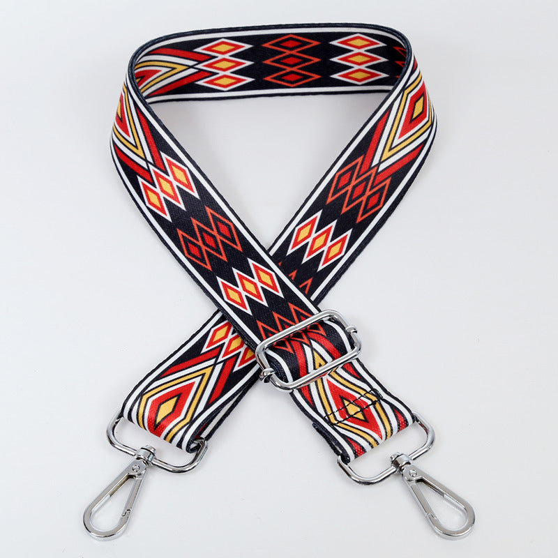 Wholesale Ethnic Style Contrasting Wide Shoulder Straps Polyester Adjustable Women's Bag Straps