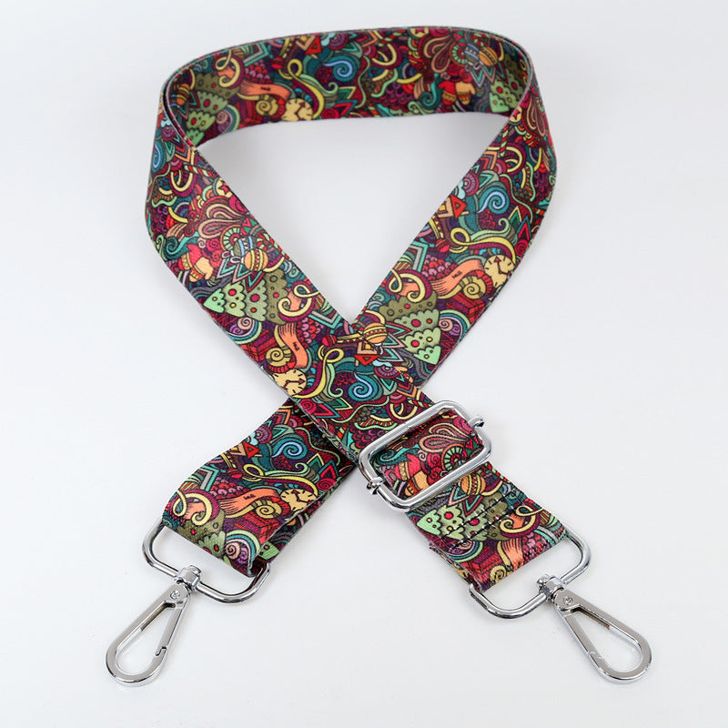 Wholesale Ethnic Style Contrasting Wide Shoulder Straps Polyester Adjustable Women's Bag Straps