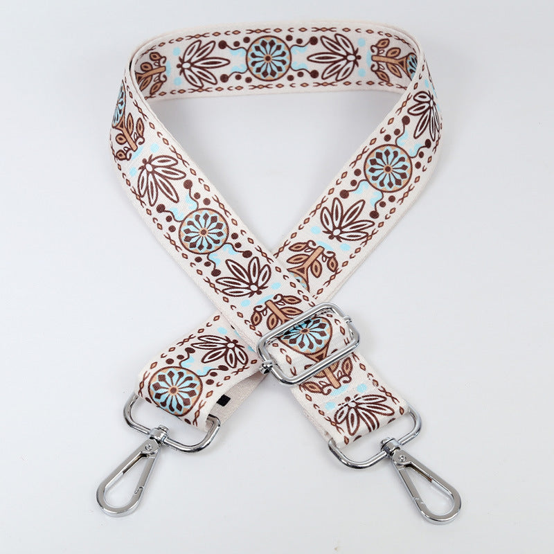 Wholesale Ethnic Style Contrasting Wide Shoulder Straps Polyester Adjustable Women's Bag Straps