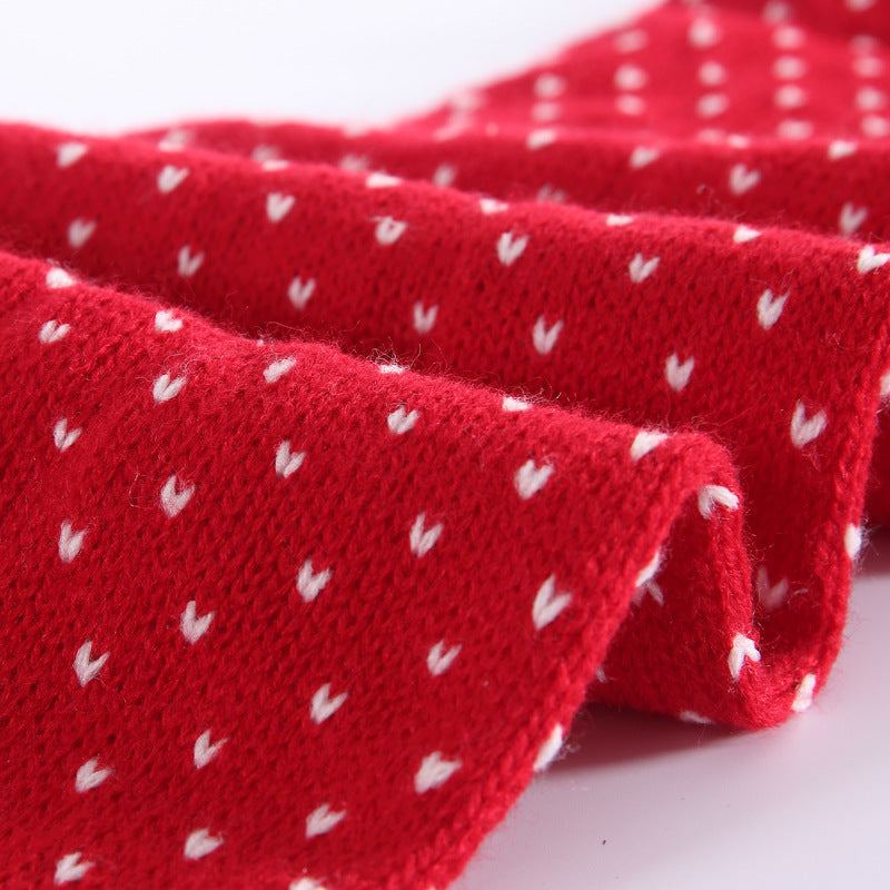 Wholesale Christmas Snowflake Elk Thickened Wool Scarf