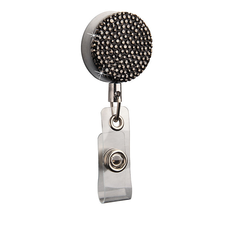 Wholesale Badge Reels Metal Badge Reels Diamond Retractable Keychain