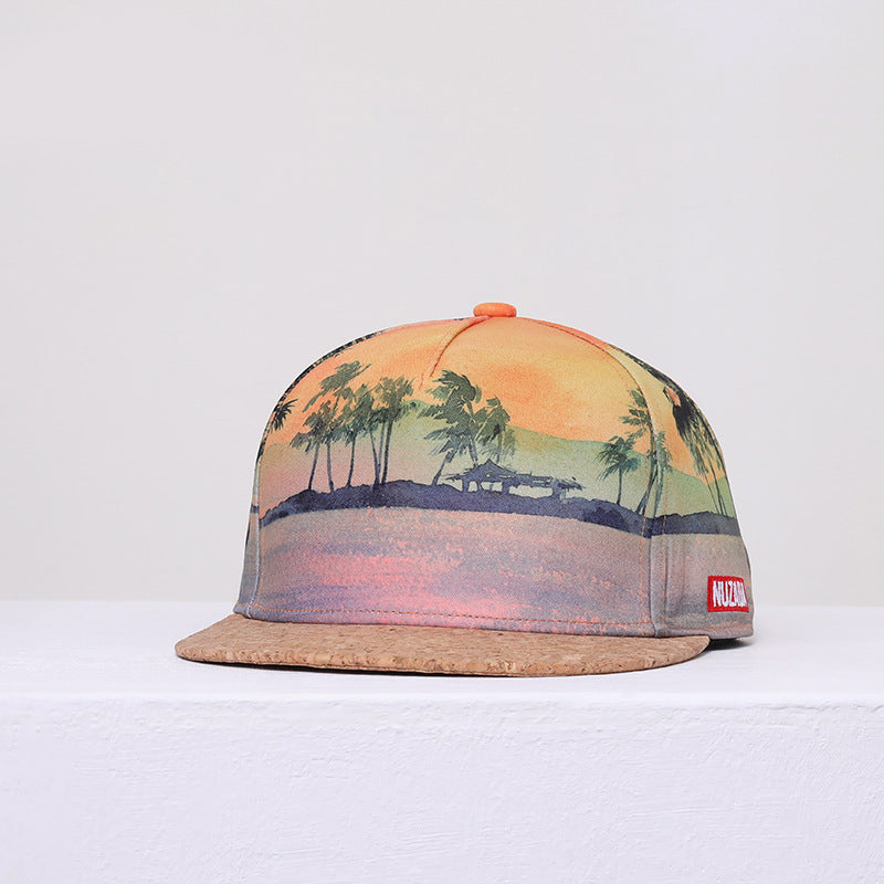 Capilla de béisbol de Brim Hip Hop de poliéster de poliéster al por mayor