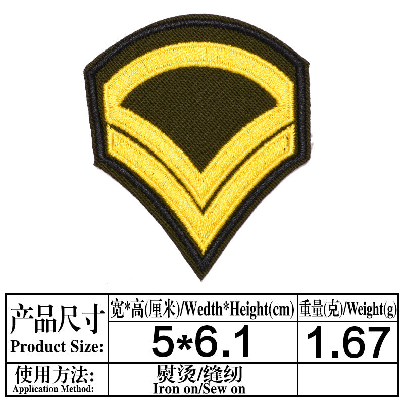 Wholesale Modern Embroidered Iron On Patches Set 9Pcs Military Style Badges For DIY Clothing Chic Party Fashion Accessory Boutique Resale