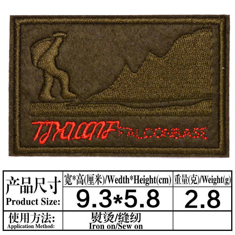 Wholesale Modern Embroidered Iron On Patches Set 9Pcs Military Style Badges For DIY Clothing Chic Party Fashion Accessory Boutique Resale