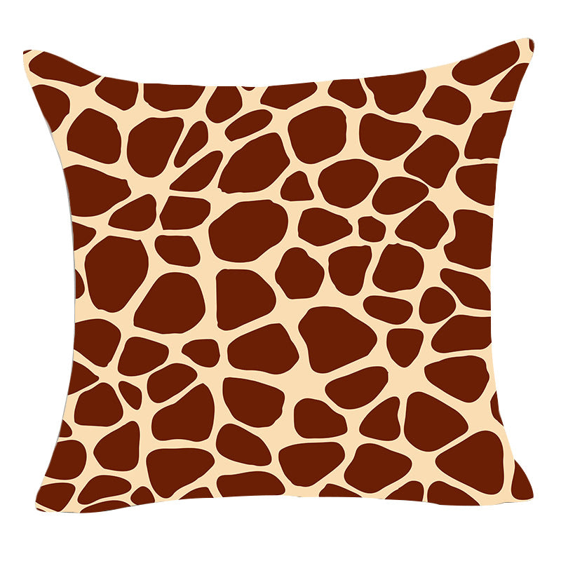 Wholesale Leopard Patterned Cow Patterned Zebra Patterned Short Plush Pillowcases