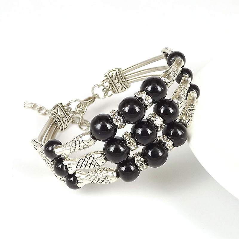 Wholesale Vintage Fashion Silver Bead Bracelet