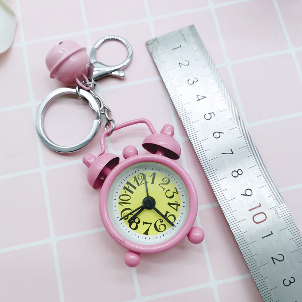 Wholesale Mini Alarm Clock Alloy Keychain