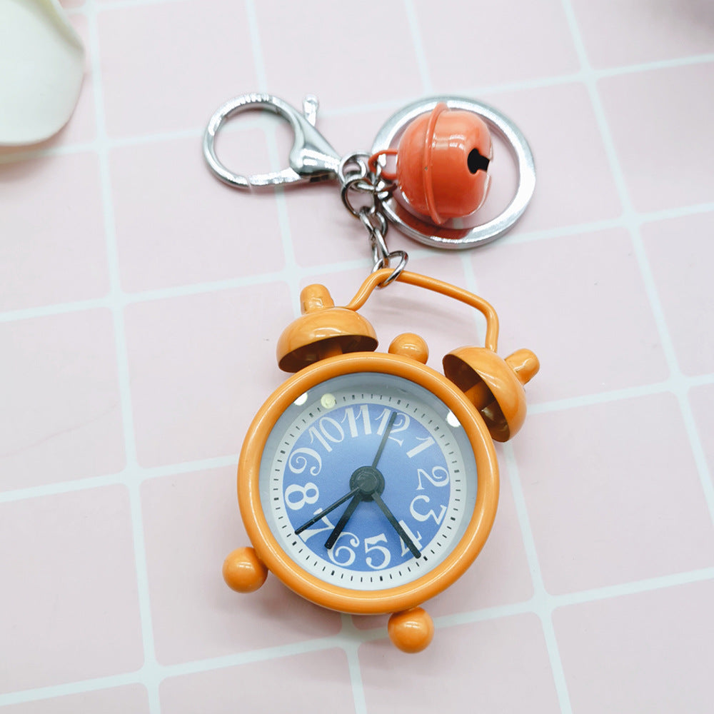 Wholesale Mini Alarm Clock Alloy Keychain