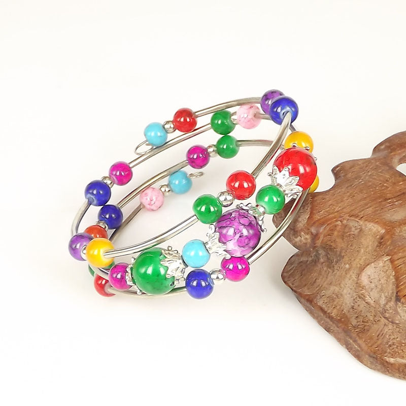 Wholesale Vintage Fashion Silver Bead Bracelet