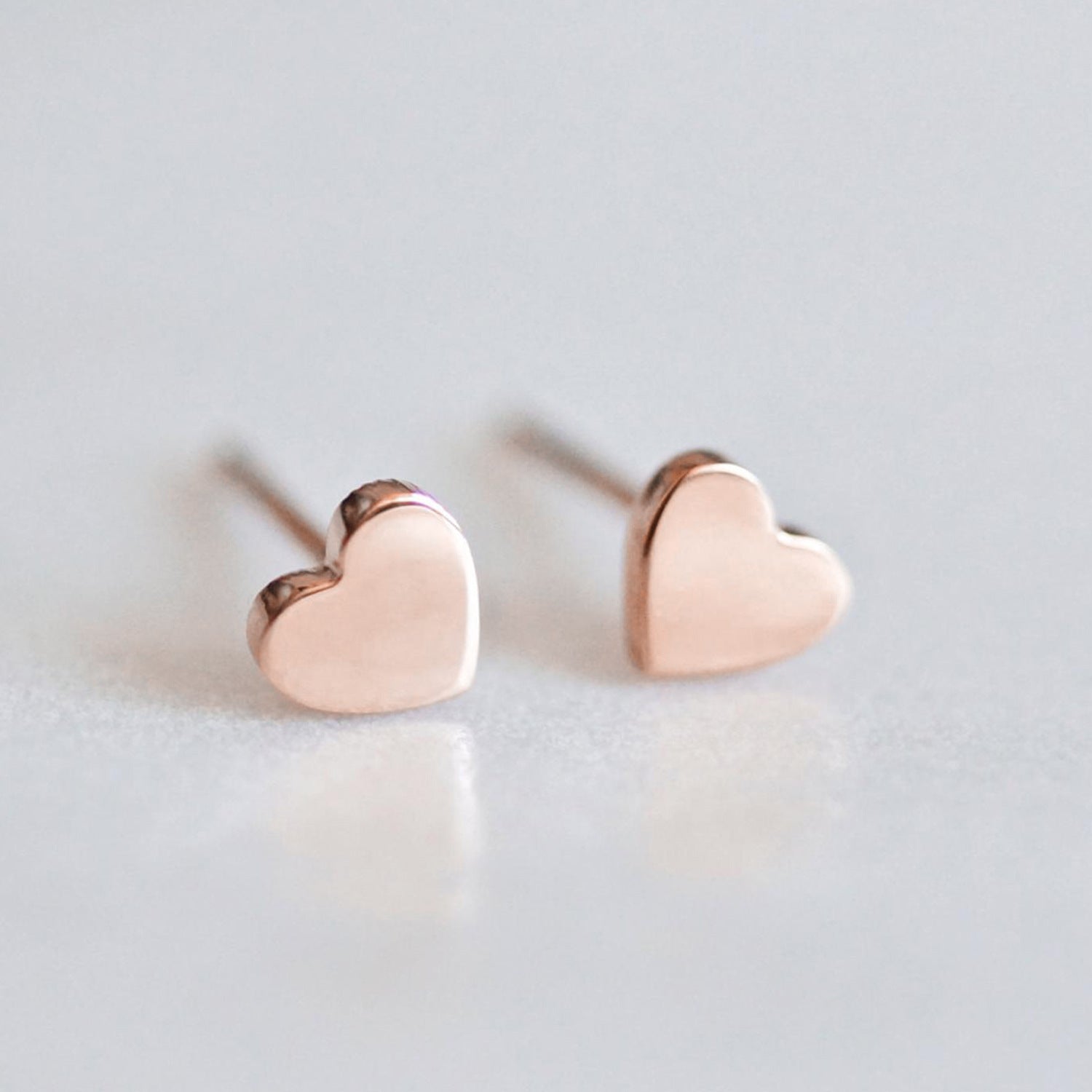 Wholesale Heart Simple Stainless Steel Earrings