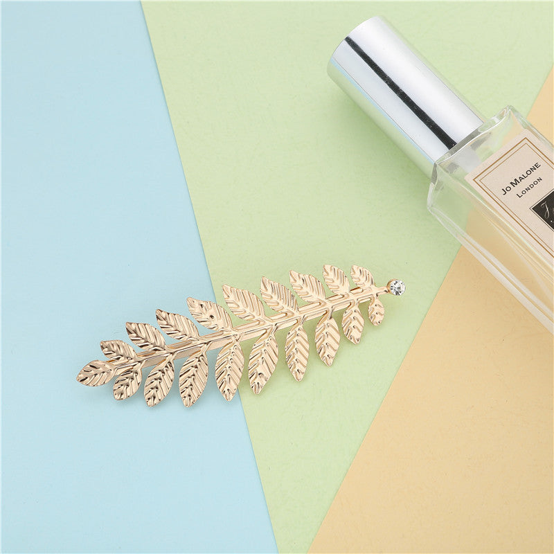 Wholesale Christmas Bride Gold Leaf Crown Tiara Hair accessories