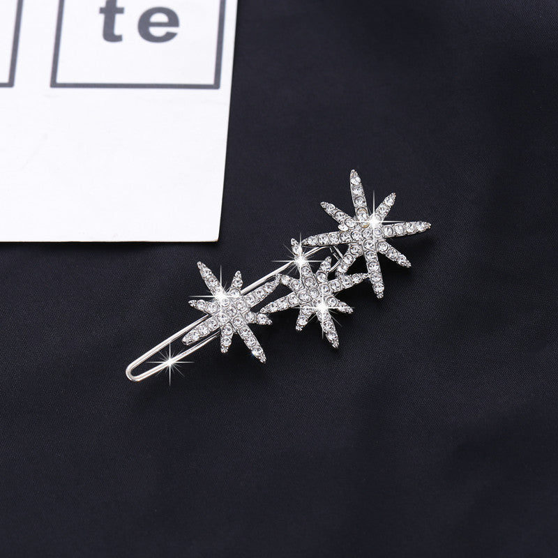 wholesale Alloy Snowflake Star Hair Clip