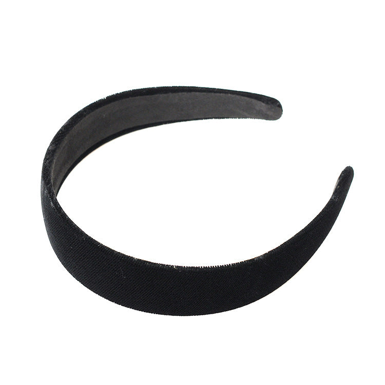 Wholesale Popular hair accessories gold velvet corduroy full-bag cloth headband temperament headband wide