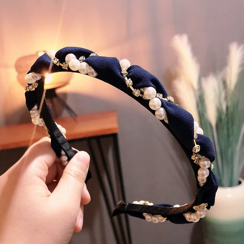 Wholesale Pearl Braided Headband