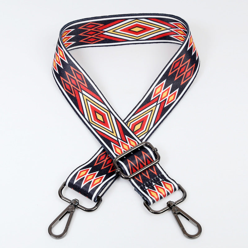 Wholesale Ethnic Style Contrasting Wide Shoulder Straps Polyester Adjustable Women's Bag Straps