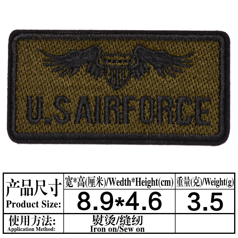 Wholesale Modern Embroidered Iron On Patches Set 9Pcs Military Style Badges For DIY Clothing Chic Party Fashion Accessory Boutique Resale