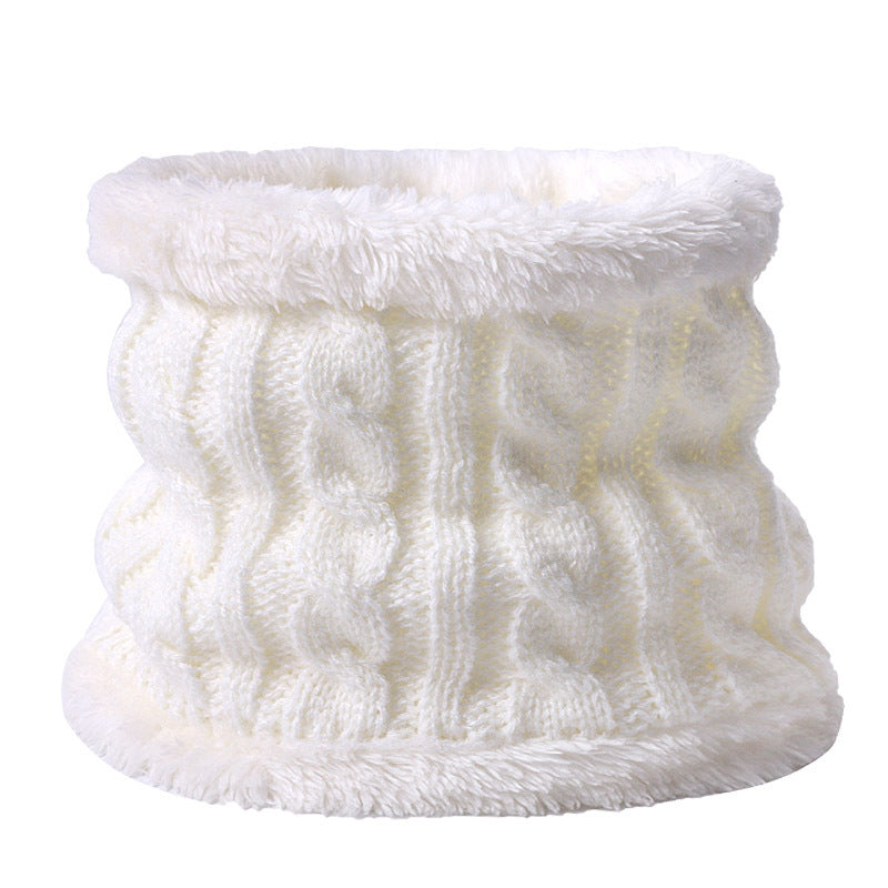 Wholesale Winter Baby Infant Child Warm Plus Velvet Thickened Scarf Pompom Hat Two-piece Set