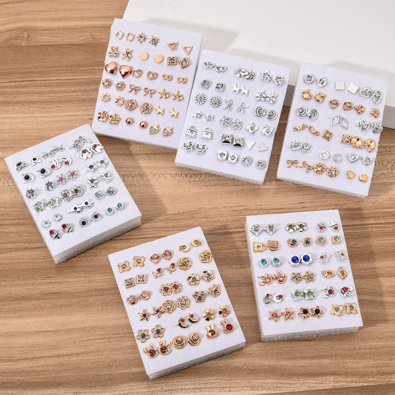 Wholesale 36 Pairs Geometric Earring Set
