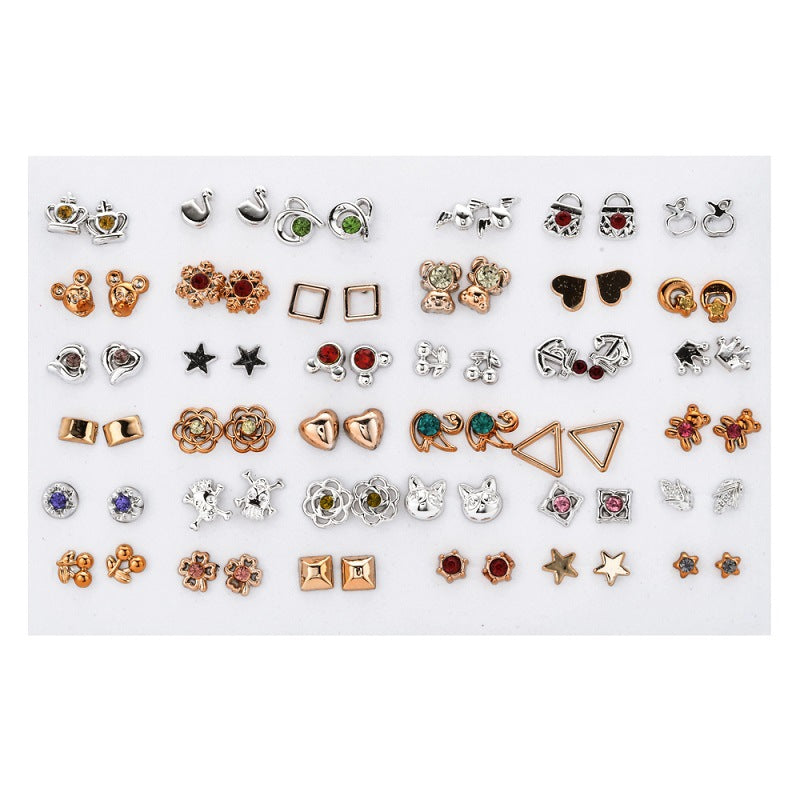 Wholesale 36 Pairs Geometric Earring Set