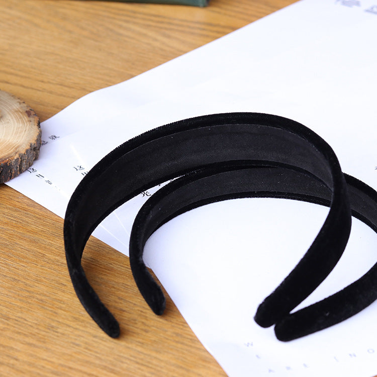 Wholesale Popular hair accessories gold velvet corduroy full-bag cloth headband temperament headband wide