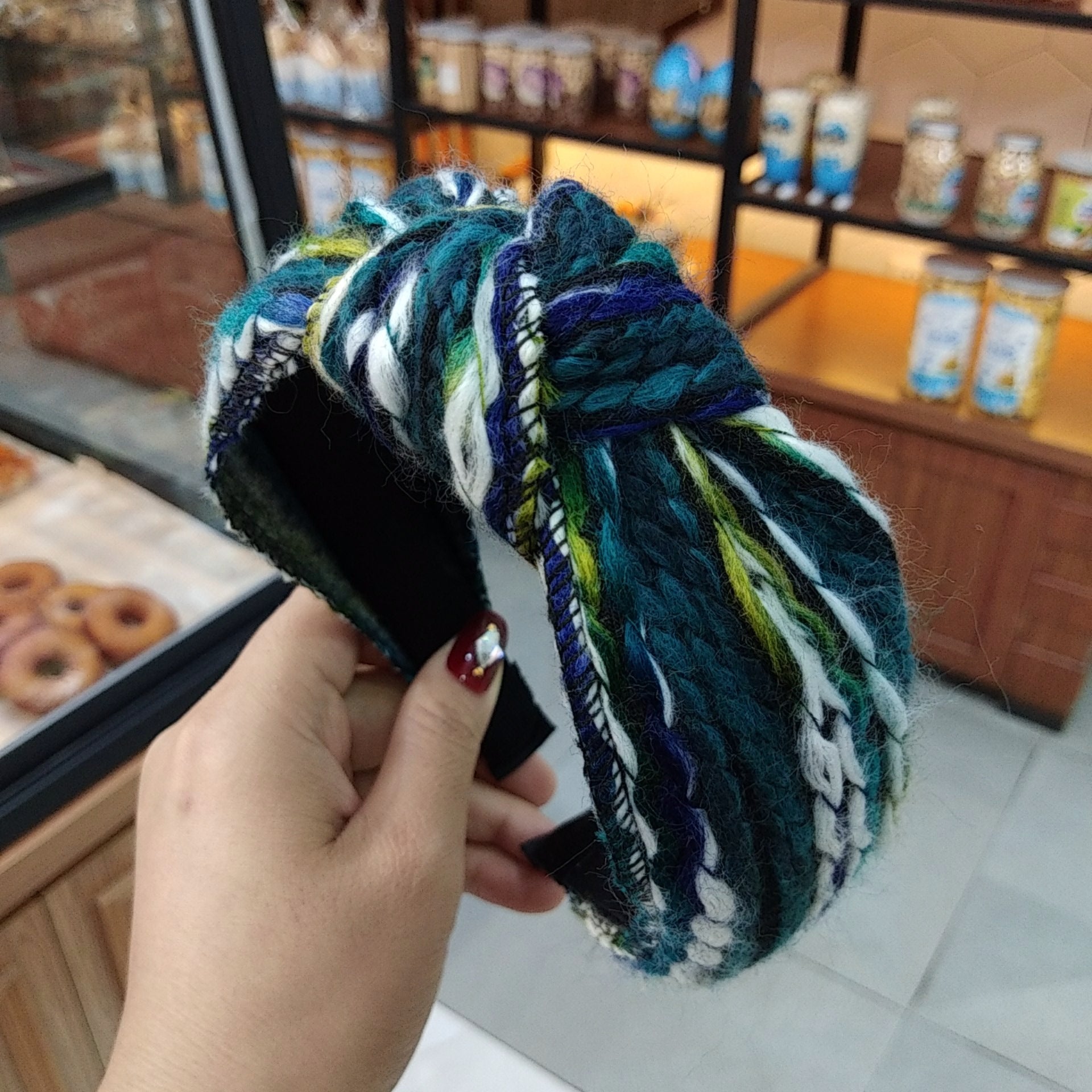 Wholesale Mixed Color Wool Knotted Hair Bands