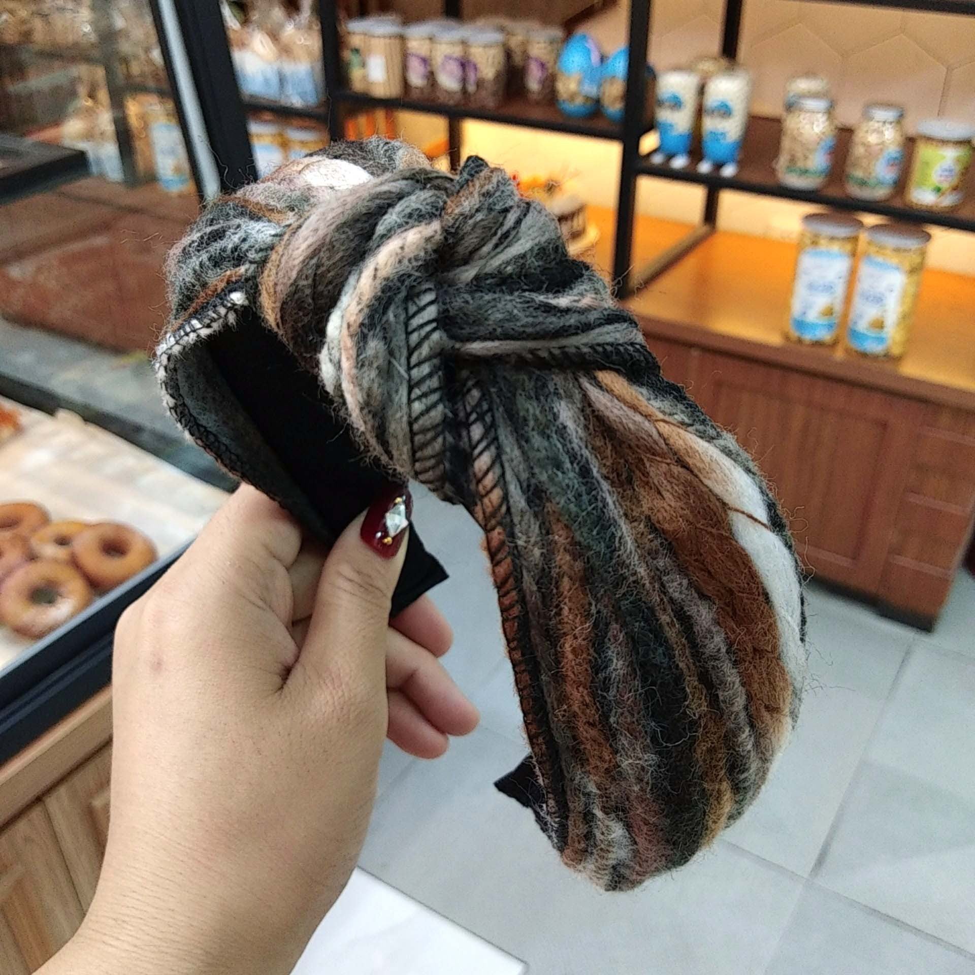 Wholesale Mixed Color Wool Knotted Hair Bands