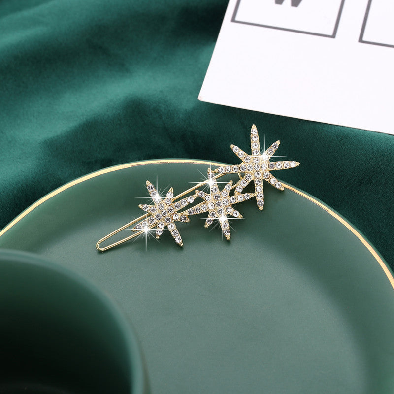 wholesale Alloy Snowflake Star Hair Clip