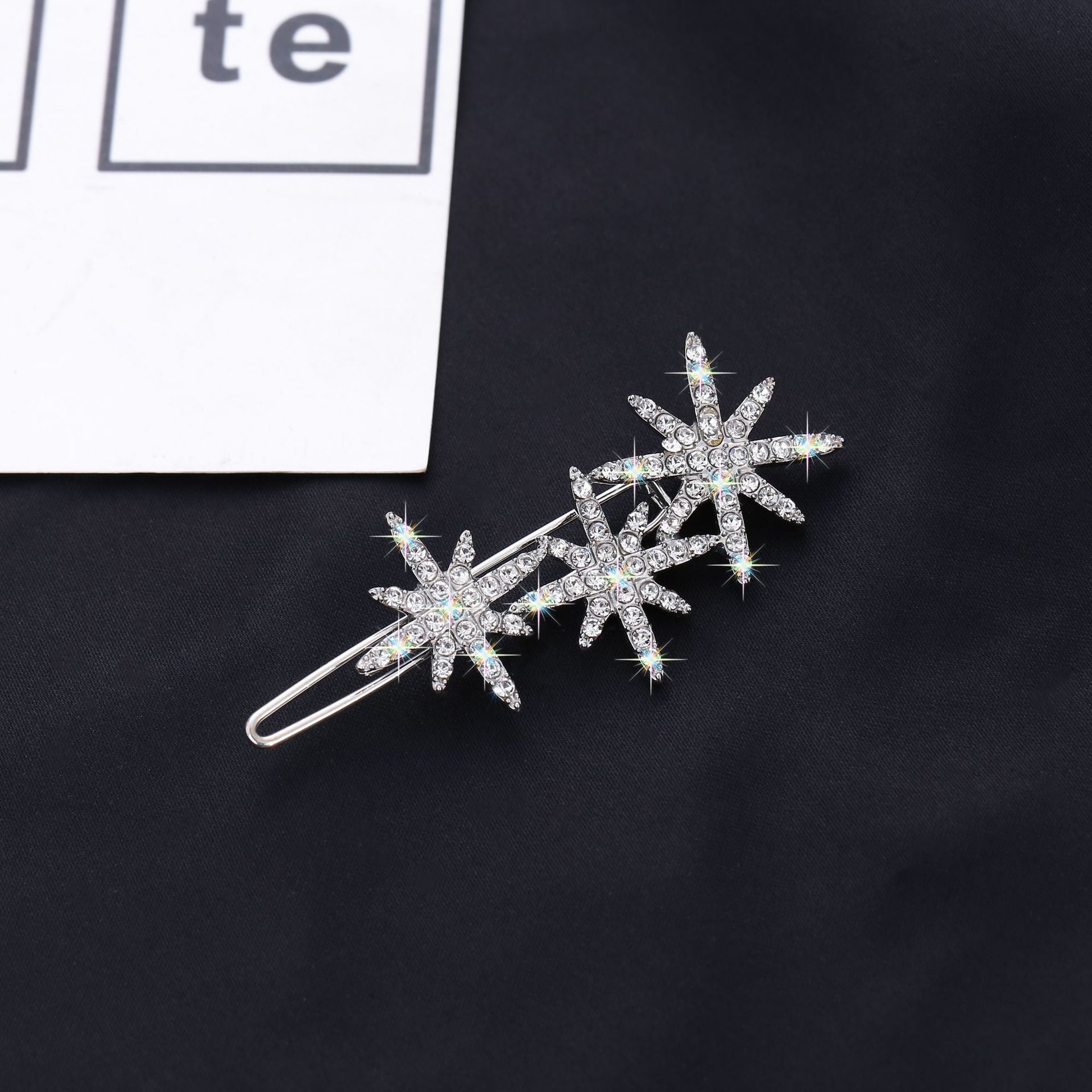 wholesale Alloy Snowflake Star Hair Clip