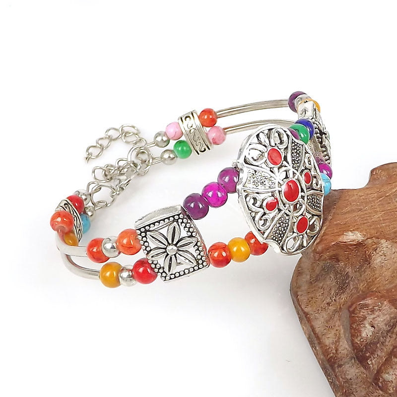 Wholesale Vintage Fashion Silver Bead Bracelet