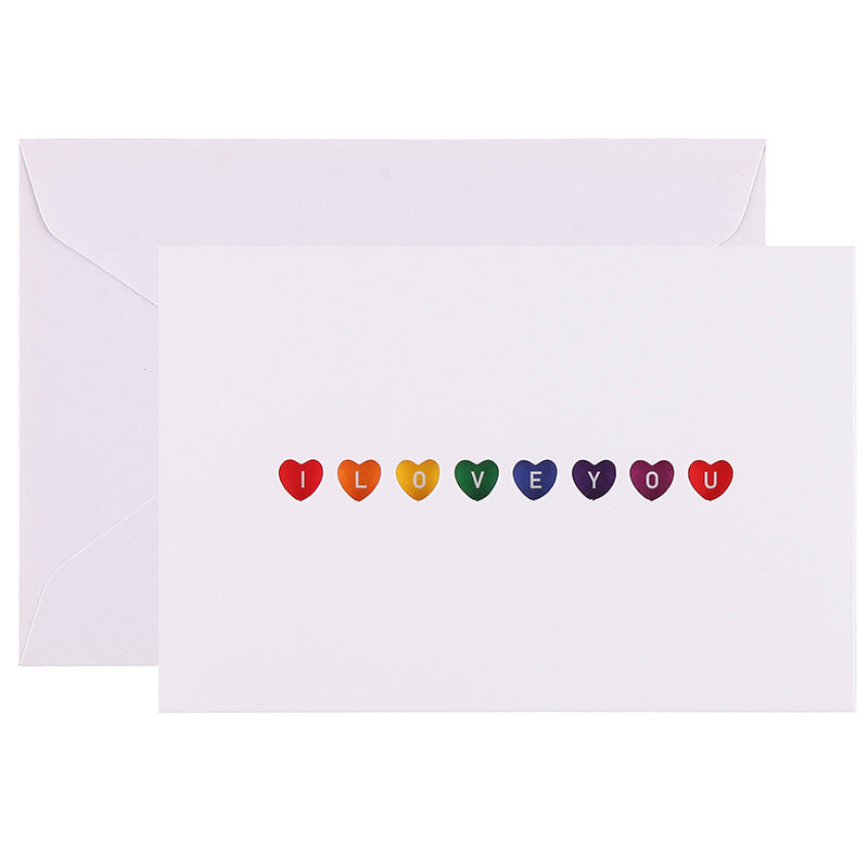 Wholesale of 10pcs/pack Mother's Day Hollowed Out Love Paper Greeting Cards