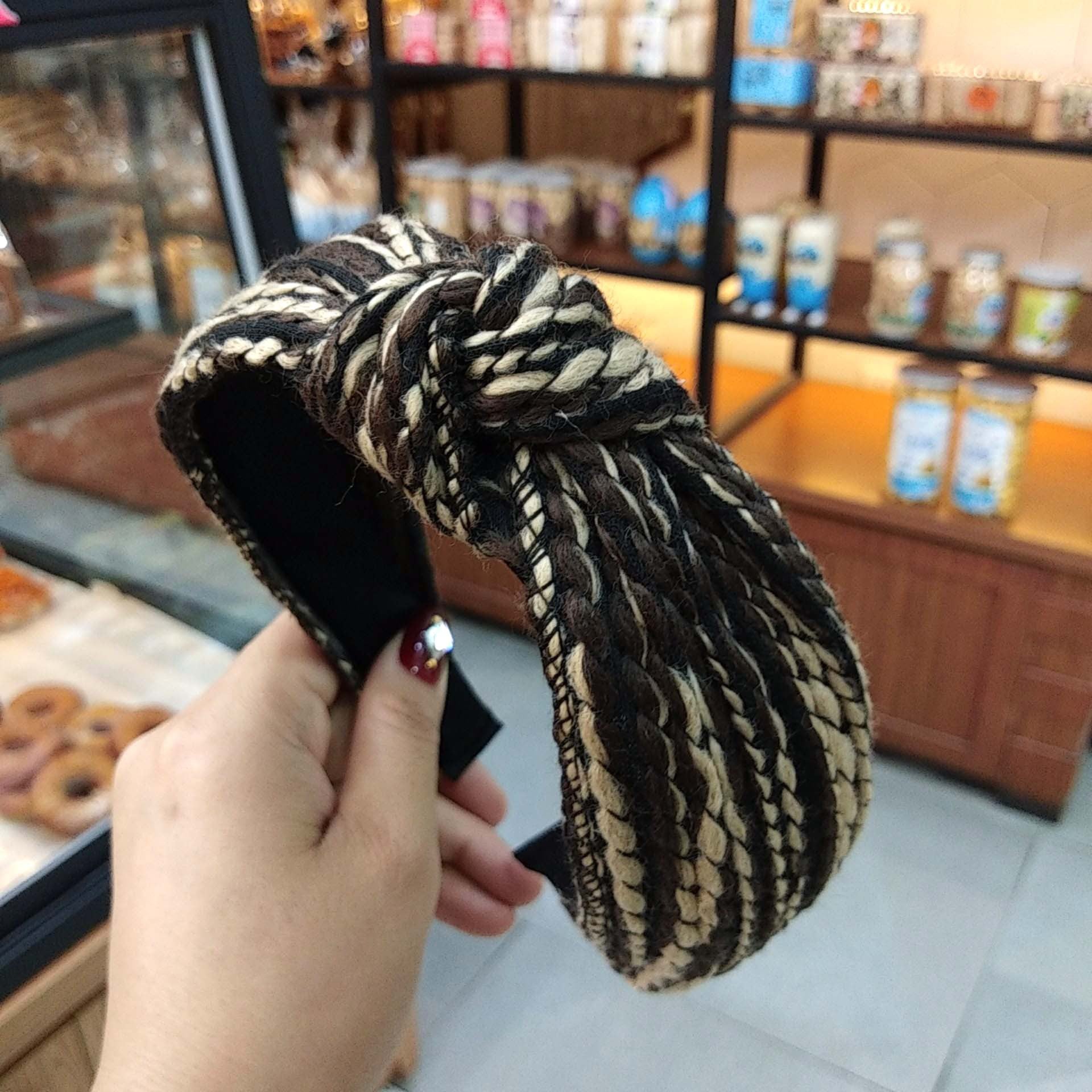 Wholesale Mixed Color Wool Knotted Hair Bands