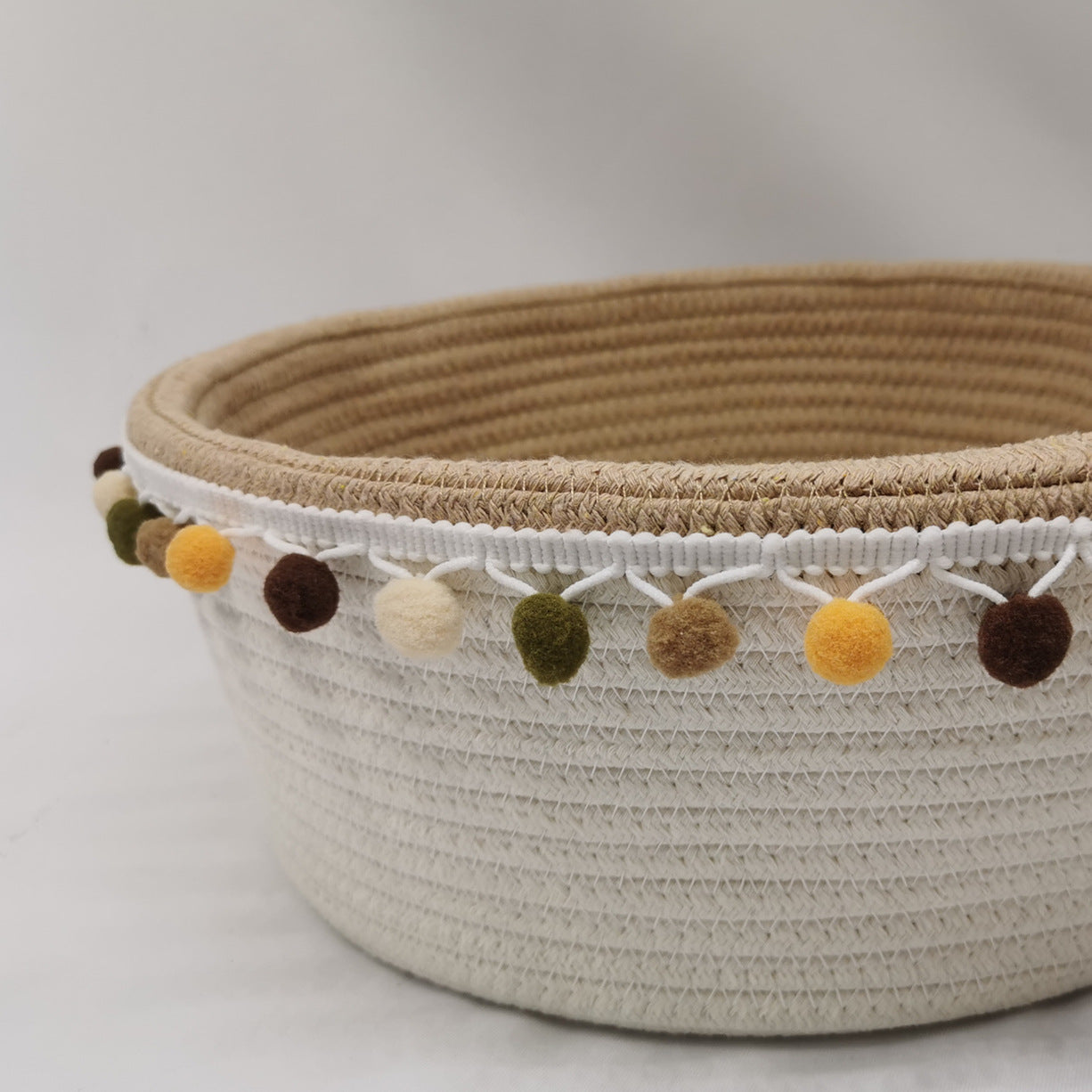 Wholesale Cotton Rope Foldable Storage Bucket