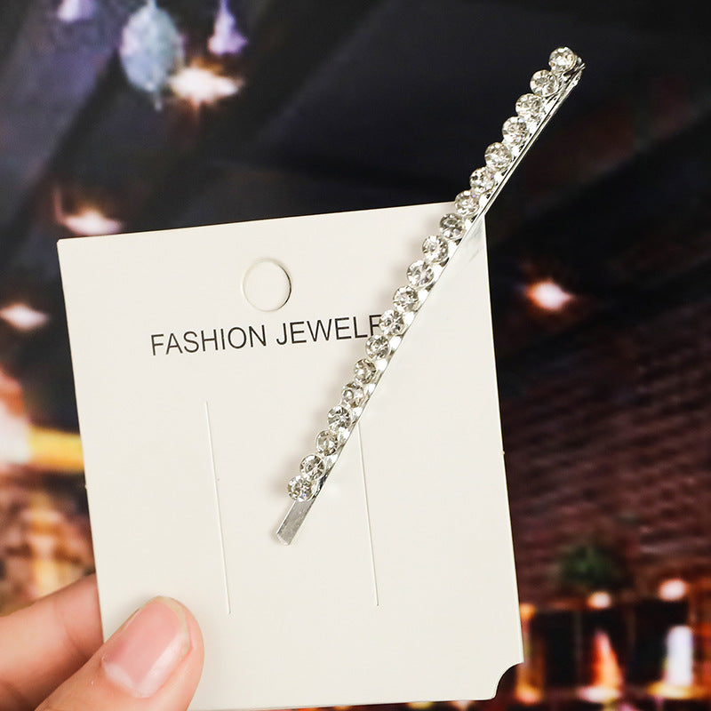 Wholesale Women's Diamond Letter All-match Bangs Hairpin Clip
