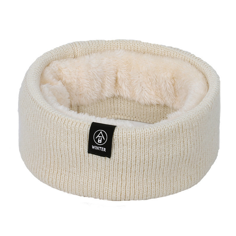 Wholesale Acrylic Solid Color Pullover Warm Knitted Scarf