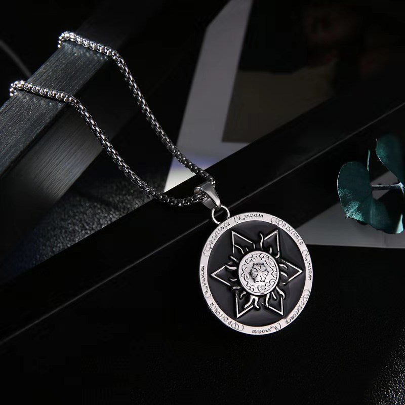Wholesale Creative Maple Leaf Tags Men's Pendant Necklace
