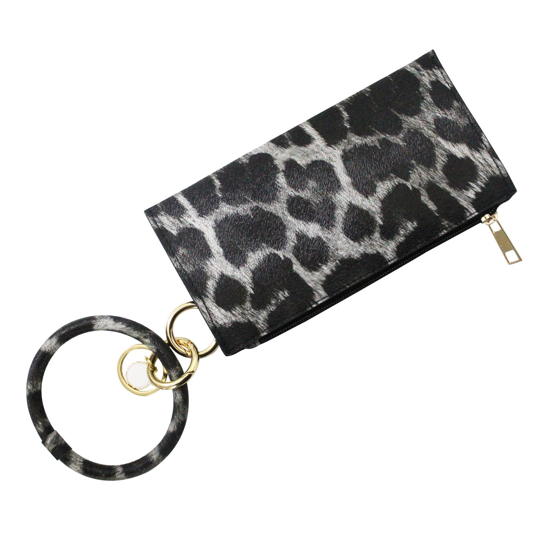Wholesale Leopard Wallet Wrist Keychain