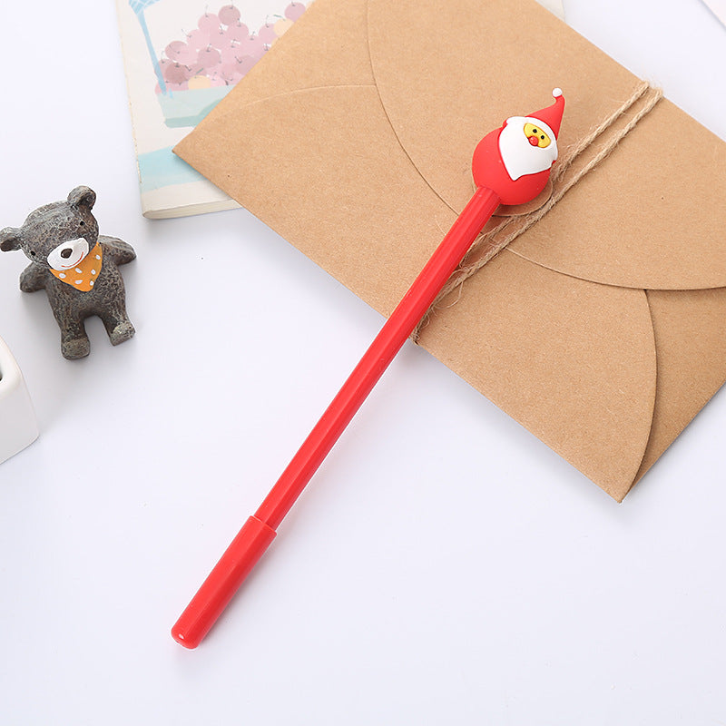 Wholesale Christmas Cartoon Elk Plastic Gel Pen