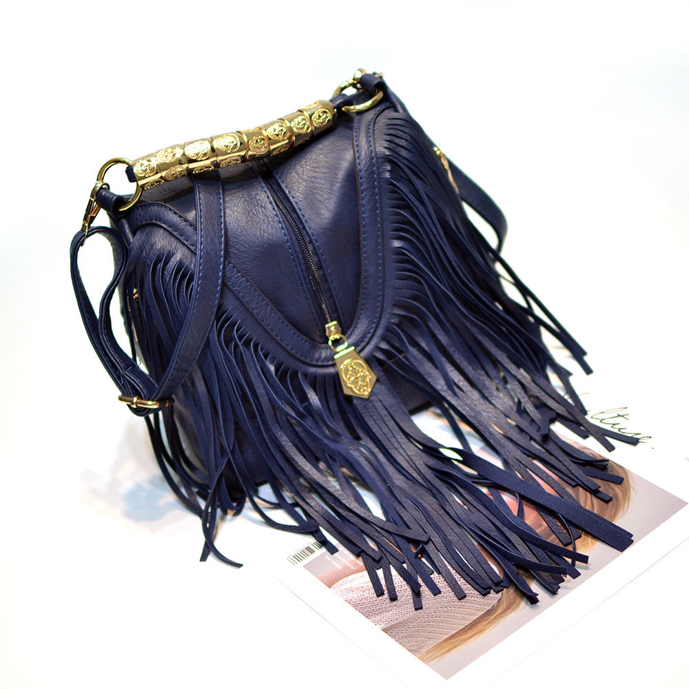 Wholesale PU Tassel Shoulder Bag