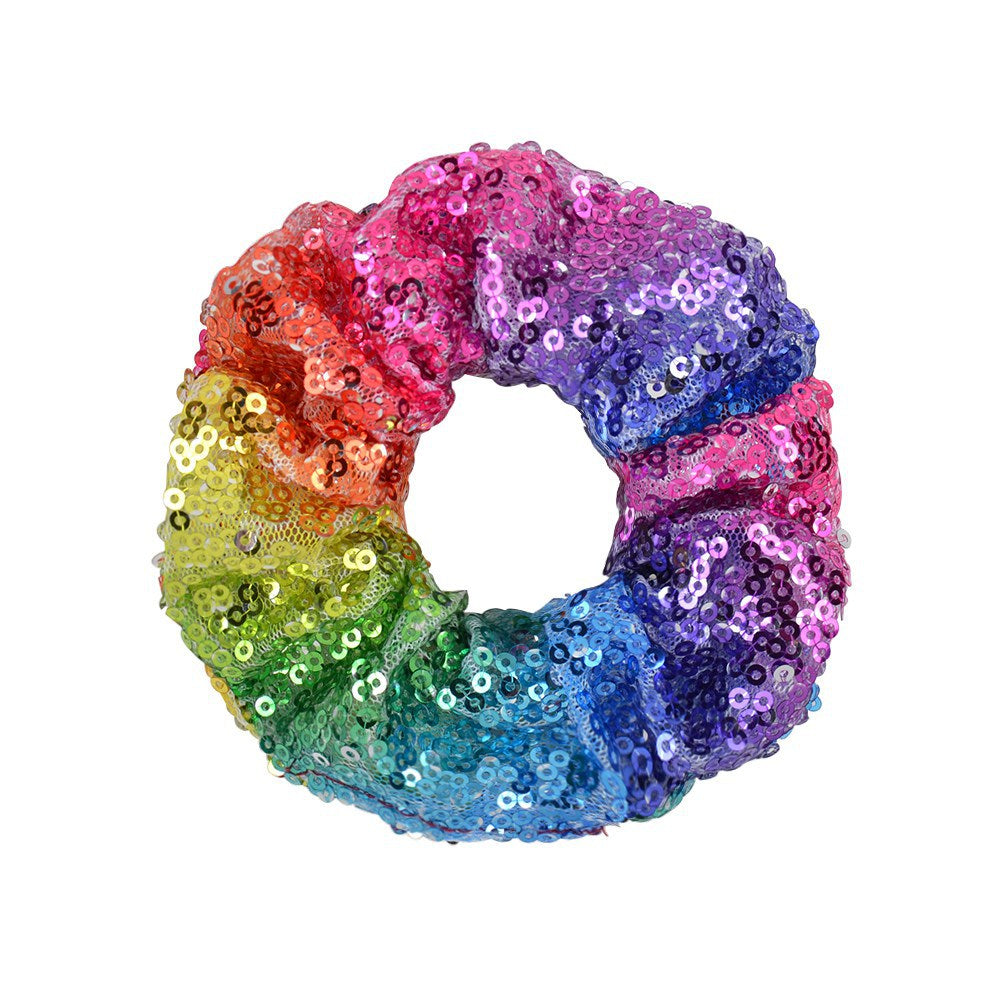 Wholesale  hair ring  fish scale sequinsHair Scrunchies