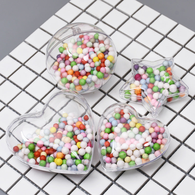 Wholesale Christmas Decorative Balls Acrylic Plastic Transparent Balls