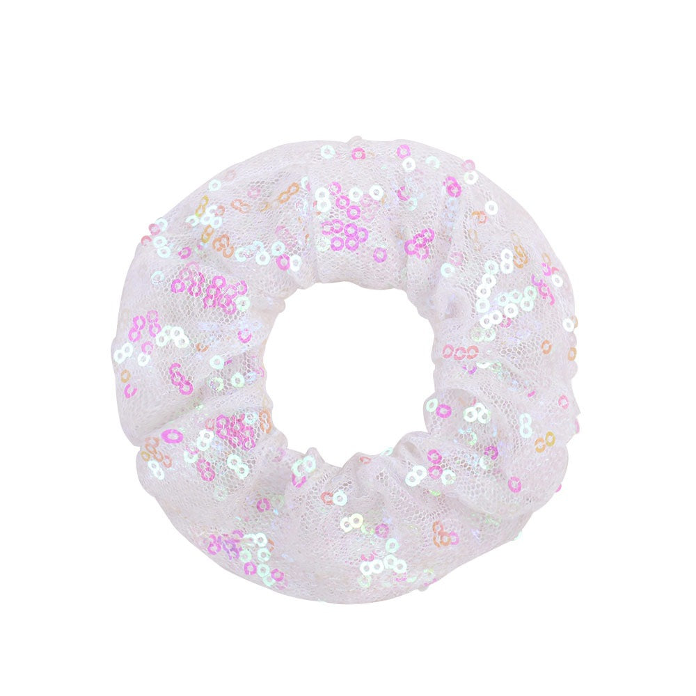 Wholesale  hair ring  fish scale sequinsHair Scrunchies