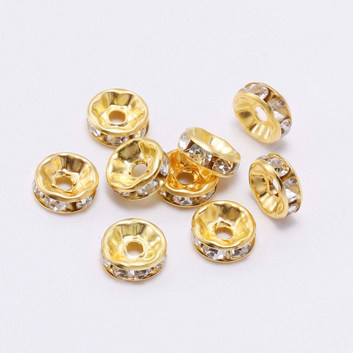 Wholesale 50pcs/pack Round Rhinestone Beads