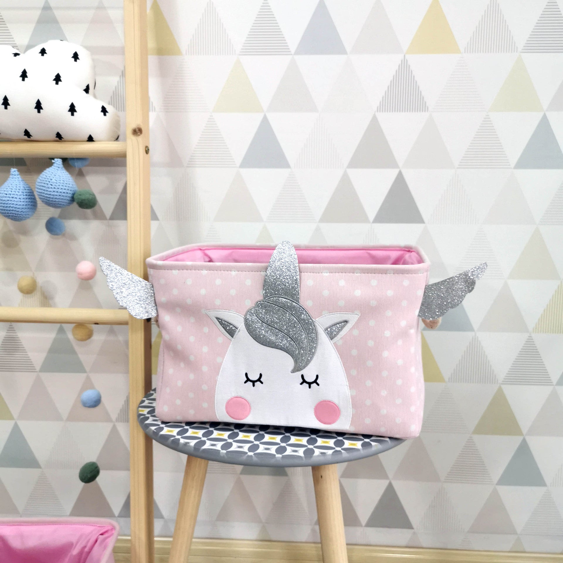 Wholesale Canvas Cartoon Pattern Toy Storage Box