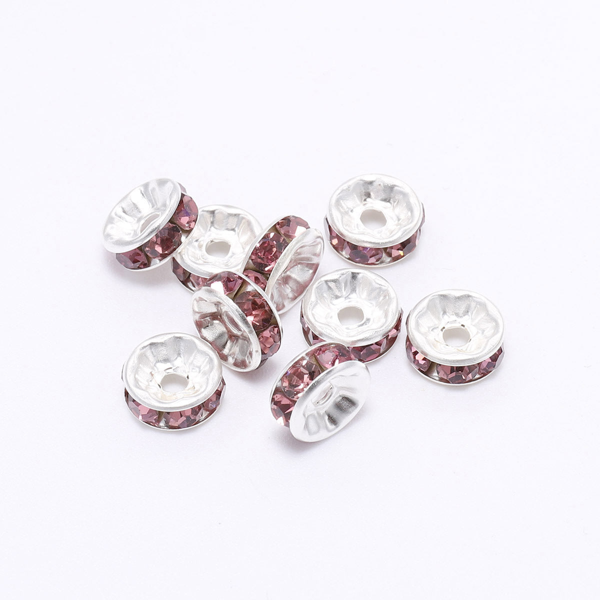 Wholesale 50pcs/pack Round Rhinestone Beads