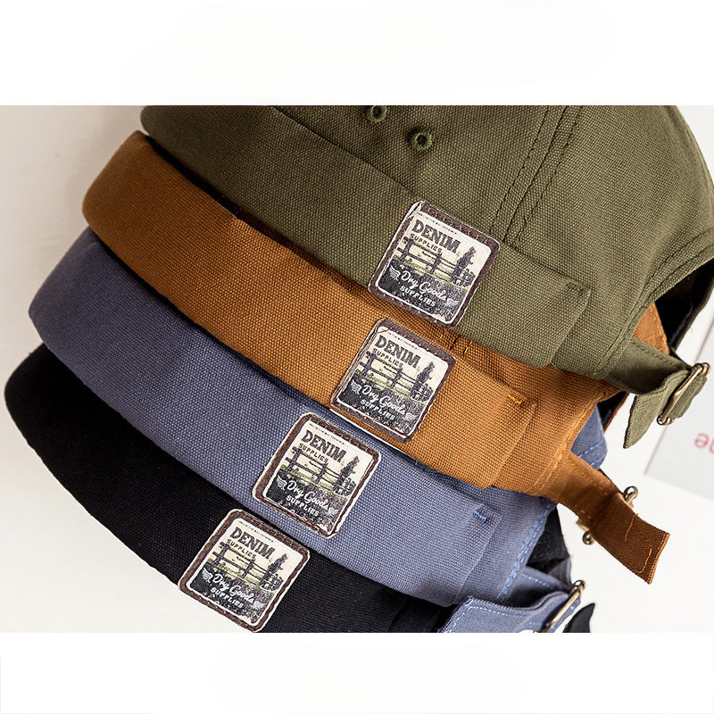 Wholesale Vintage Hip-hop Canvas Melon Skin Hats