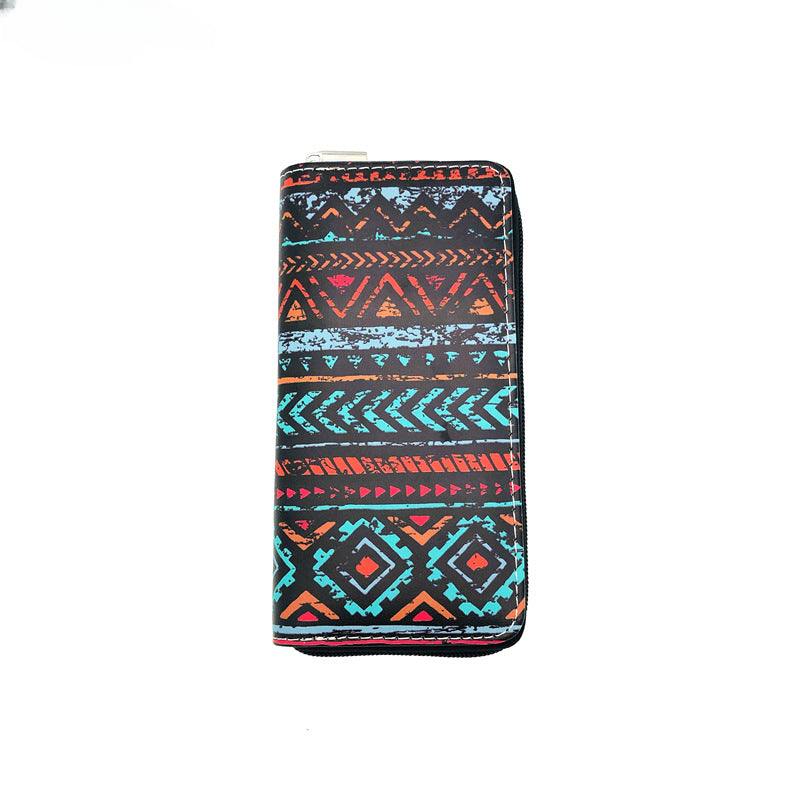 Billetera de PU de estilo étnico al por mayor