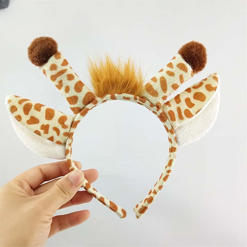 Wholesale Halloween Animal Headwear Giraffe Fabric Headband